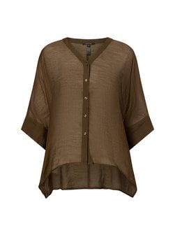 Artikelbild Damen Sommerbluse von comma in khaki uni