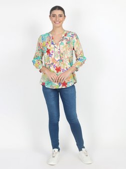 Artikelbild Damen Sommerbluse von Vicci Germany in mehrfarbig gemustert