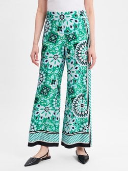 Artikelbild Damen Sommerhose von comma in grün mehrfarbig gemustert