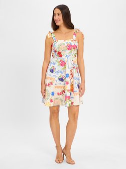 Artikelbild Damen Sommerkleid - Kitty von Marie Lund in ecru mehrfarbig gemustert