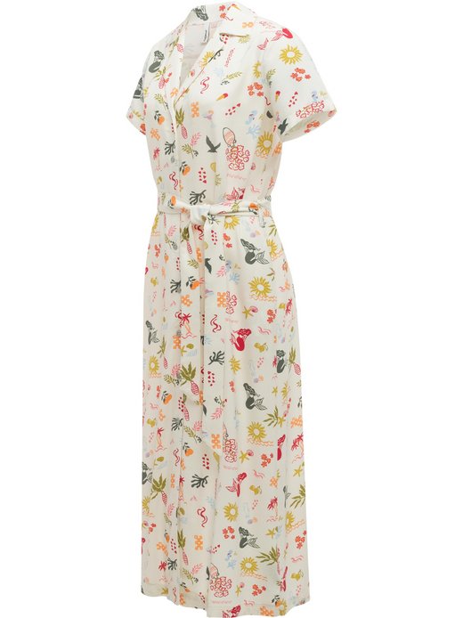 Damen Sommerkleid - Sawira Long Print