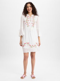 Artikelbild Damen Sommerkleid - YASChella von Y.A.S in weiß pink gemustert