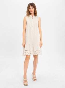 Artikelbild Damen Sommerkleid aus Leinen von Cartoon in beige uni