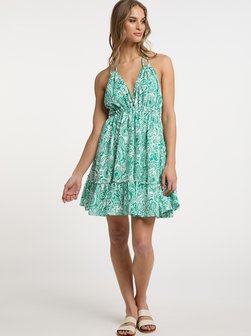 Artikelbild Damen Sommerkleid von IZIA in grün gemustert
