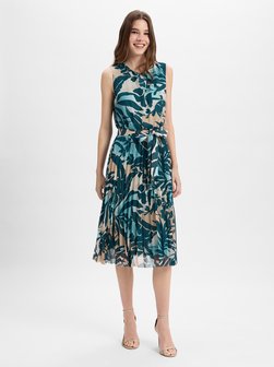 Artikelbild Damen Sommerkleid von Betty & Co in petrol aprikot gemustert
