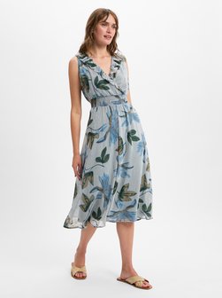 Artikelbild Damen Sommerkleid von zero in blau weiß gemustert