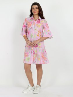Artikelbild Damen Sommerkleid von Vicci Germany in rosa gemustert