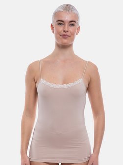 Artikelbild Damen Spaghetti Top - 2er Pack Cosy von Nina von C. in beige nude uni