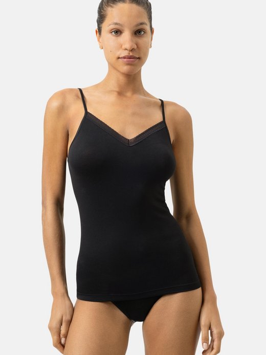 Damen Spaghetti Top - 2er Pack Modal Lace