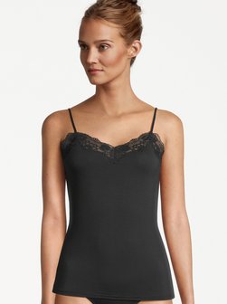 Artikelbild Damen Spaghetti Top - 3er Pack Romance von Nina von C. in schwarz uni