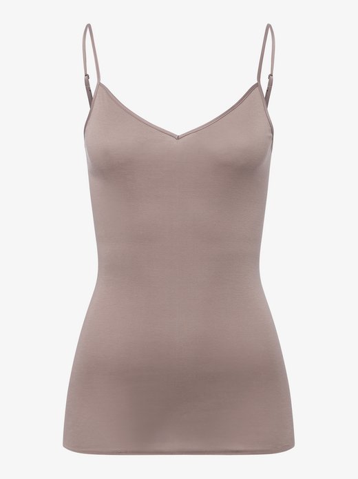 Damen Spaghetti Top  -  Seamless Cotton