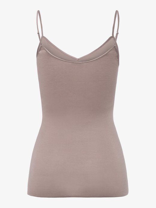 Damen Spaghetti Top  -  Seamless Cotton
