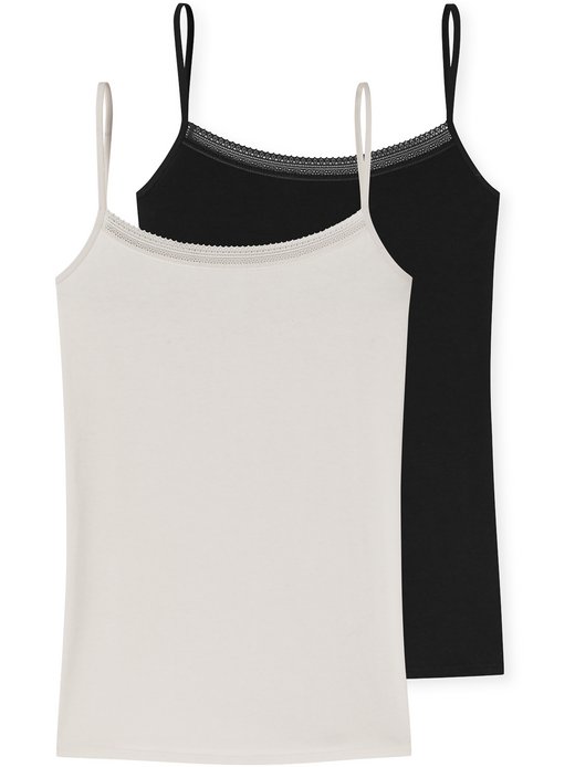 Damen Spaghettitop  -  Cotton Lace