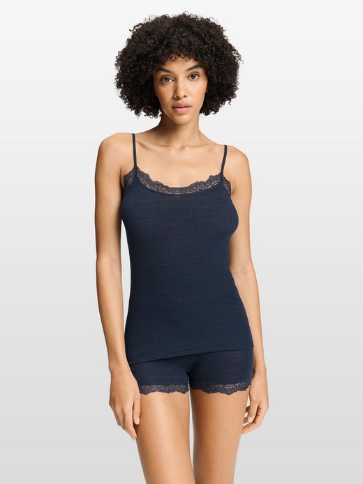 Damen Spaghettitop  -  Woolen Lace