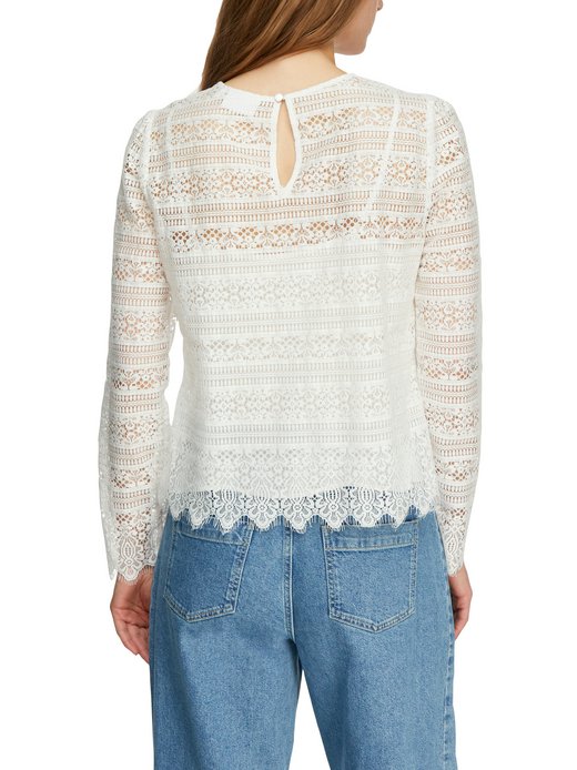 Damen Spitzen-Blusenshirt