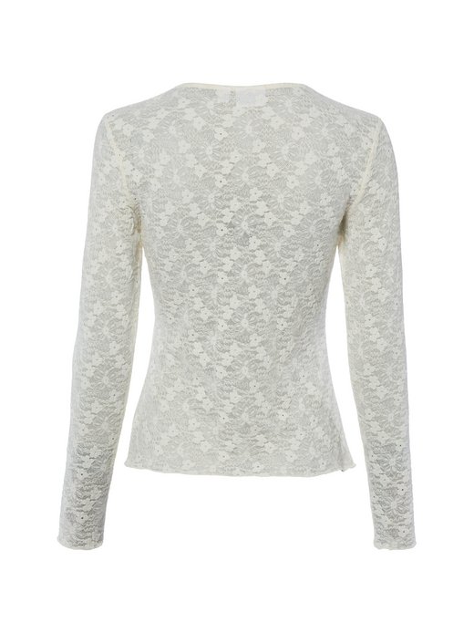 Damen Spitzen-Langarmshirt - VIFay