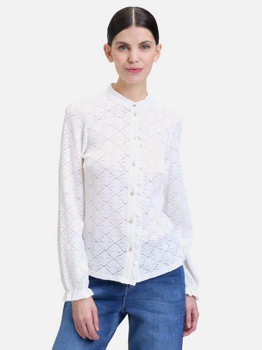 Damen Spitzenbluse