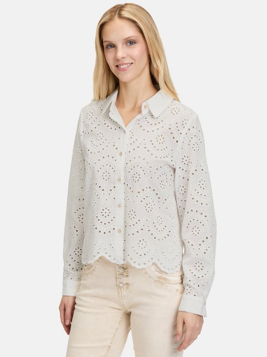 Damen Spitzenbluse
