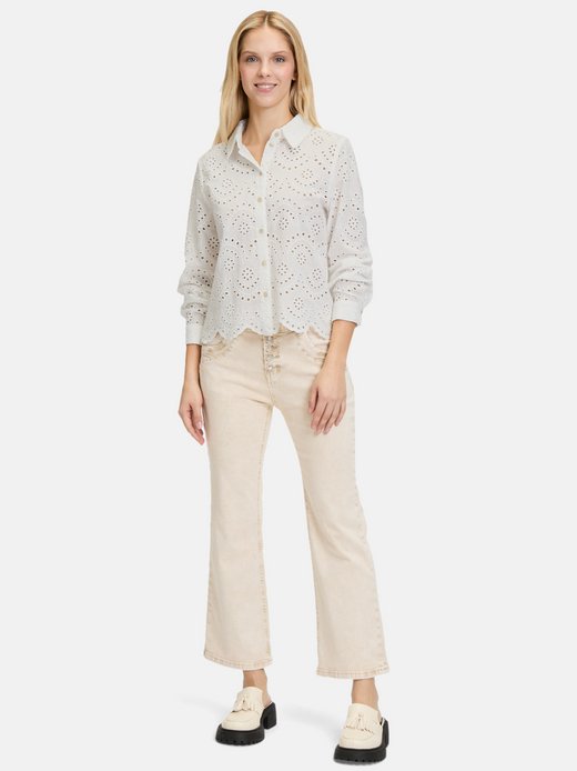 Damen Spitzenbluse