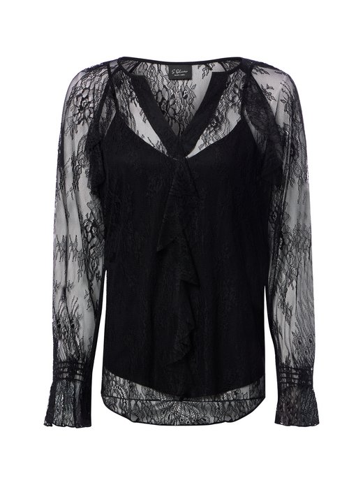 Damen Spitzenbluse