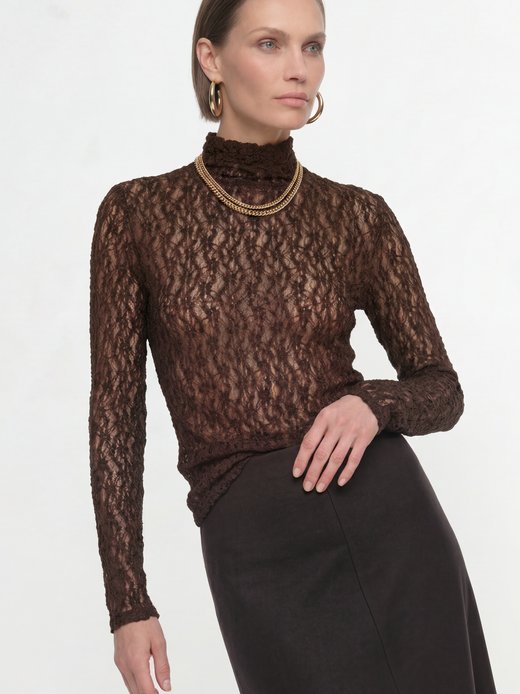 Damen Spitzenshirt