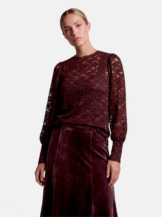 Damen Spitzenshirt