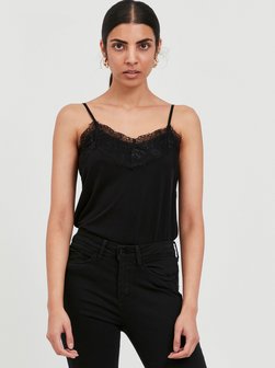 Artikelbild Damen Spitzentop - IHLIKE von Ichi in schwarz uni