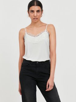 Artikelbild Damen Spitzentop - IHLIKE von Ichi in weiß uni