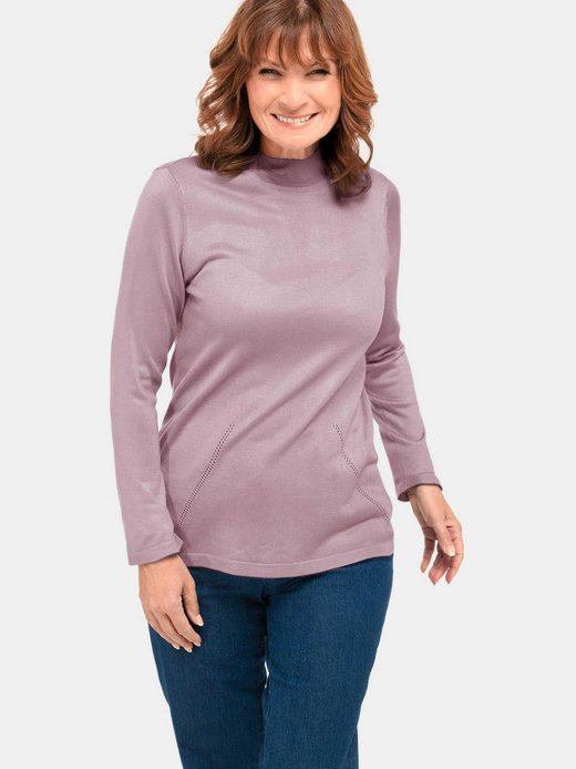 Damen Stehbundpullover