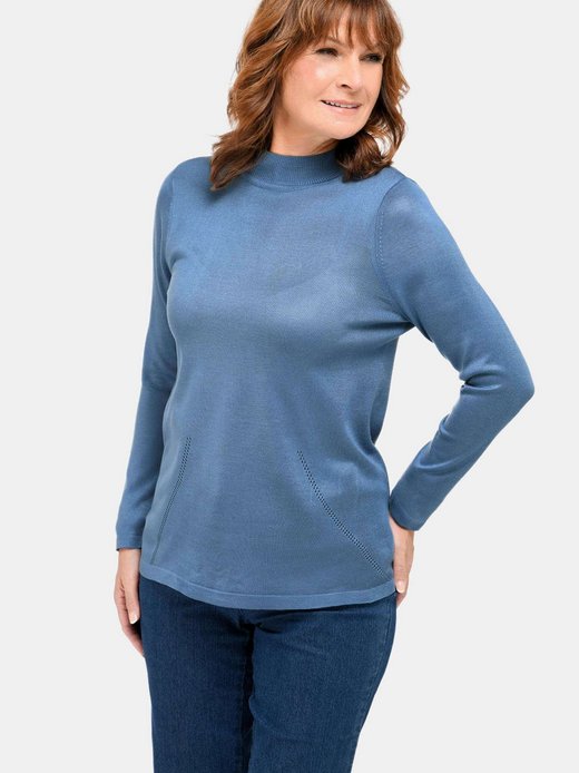 Damen Stehbundpullover