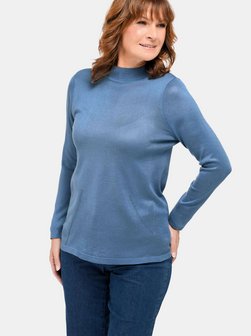 Damen Stehbundpullover