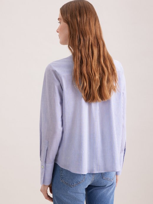 Damen Stehkragen-Bluse