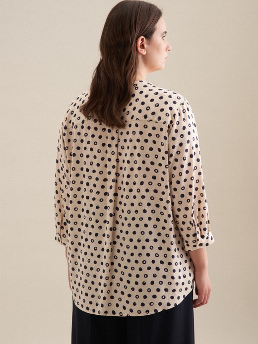 Damen Stehkragenbluse - Curvy