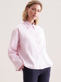 Damen Stehkragenbluse - Oversized Fit