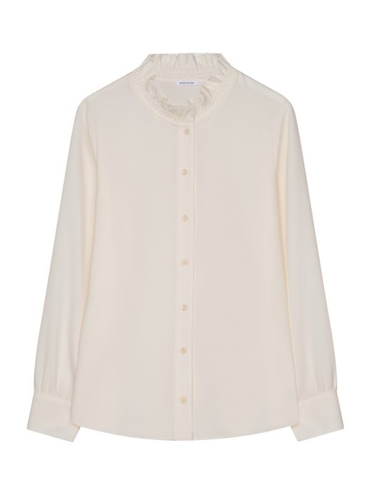 Damen Stehkragenbluse - Regular Fit Fit