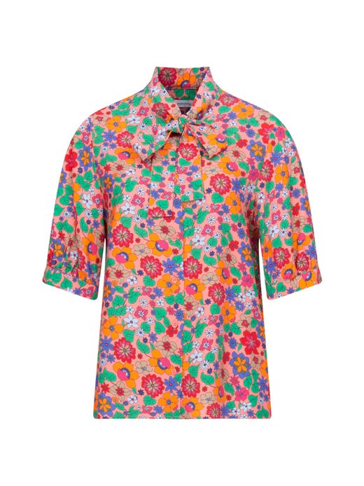 Damen Stehkragenbluse - Regular Fit