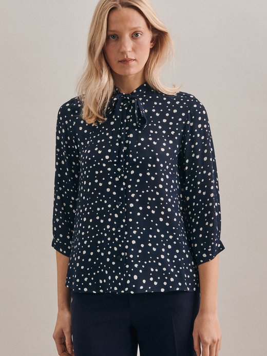 Damen Stehkragenbluse - Regular Fit