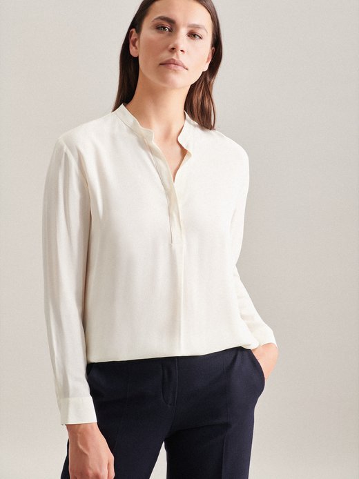 Damen Stehkragenbluse - Regular Fit