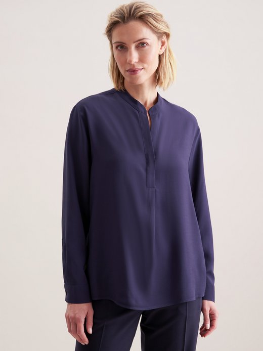 Damen Stehkragenbluse - Regular Fit