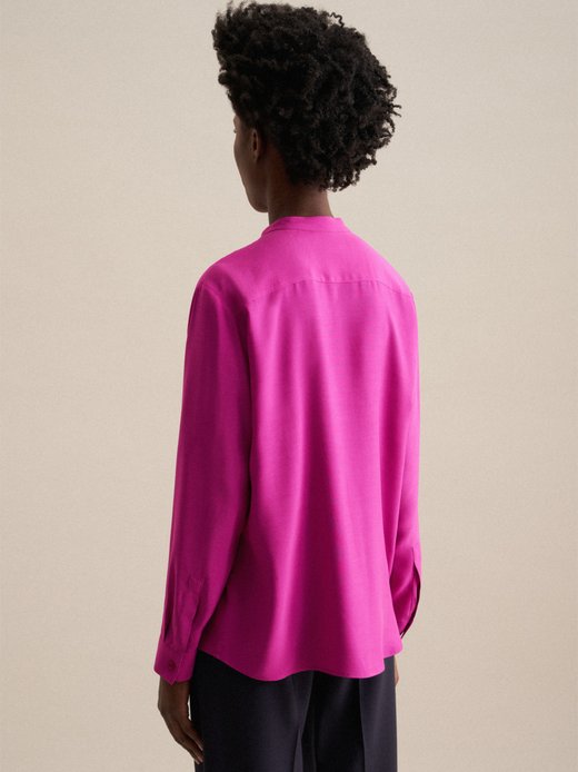 Damen Stehkragenbluse - Regular Fit