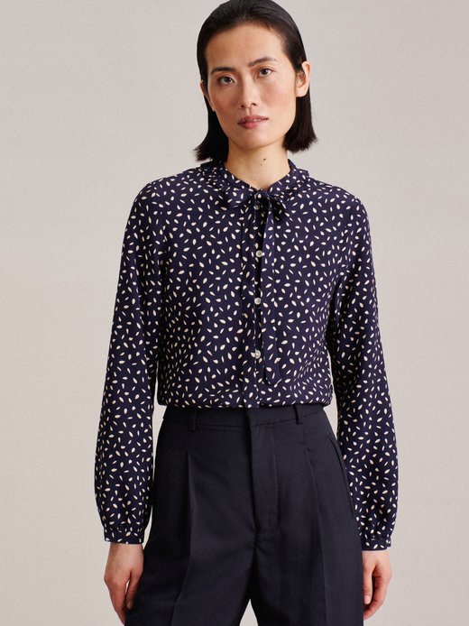 Damen Stehkragenbluse - Regular Fit