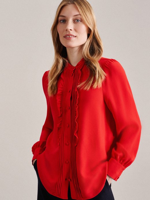 Damen Stehkragenbluse - Regular Fit