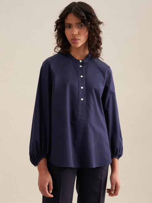 Damen Stehkragenbluse - Regular Fit