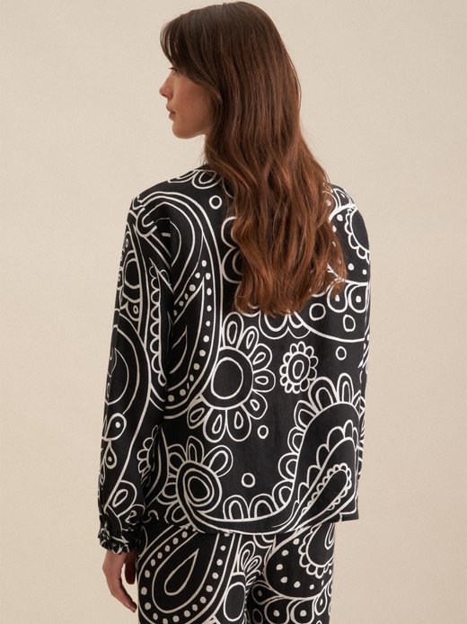 Damen Stehkragenbluse - Regular Fit