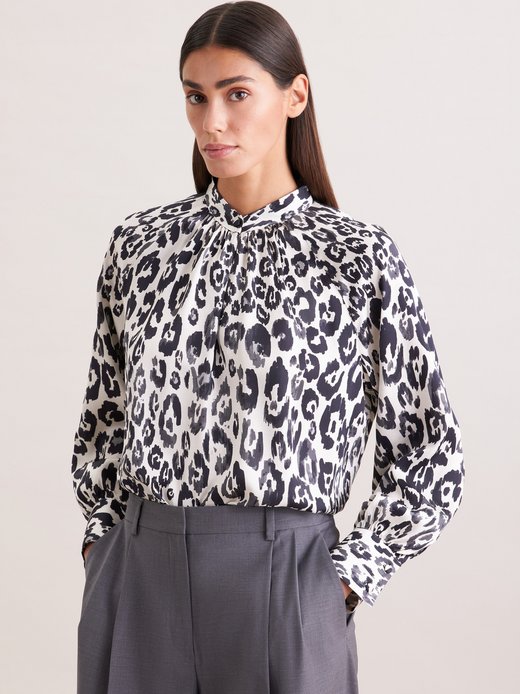 Damen Stehkragenbluse - Regular Fit