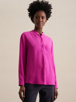 Damen Stehkragenbluse - Regular Fit