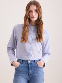 Damen Stehkragenbluse - Regular Fit