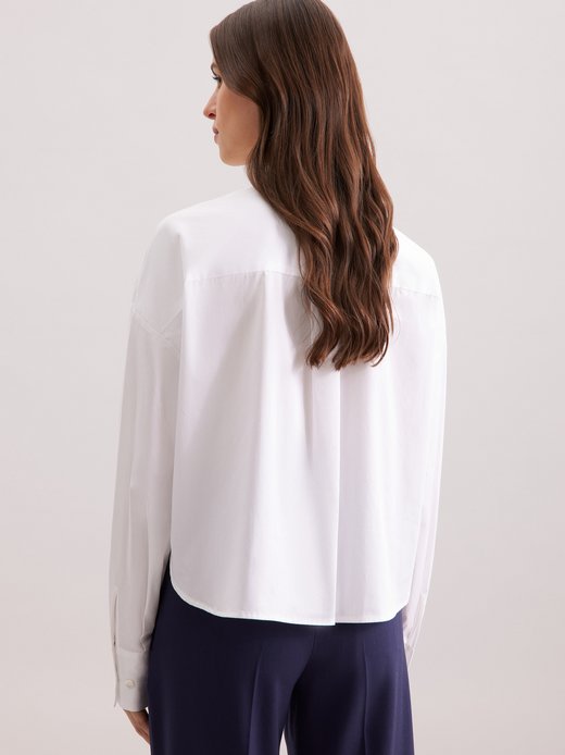 Damen Stehkragenbluse - Uni