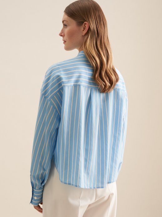 Damen Stehkragenbluse