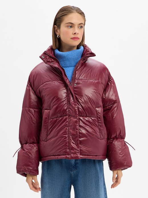 Damen Steppjacke - NMAllie Shiny Puffer